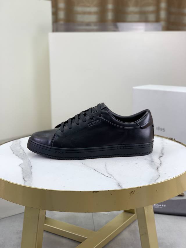 工厂p价p 顶级版本 Berluti布鲁提男士运动休闲鞋 面料采用原版牛皮纯手工改色｜强烈对比色调突出鞋面线条感｜明镀钯孔眼｜内部衬垫鞋跟｜原版私模Tpu橡胶大