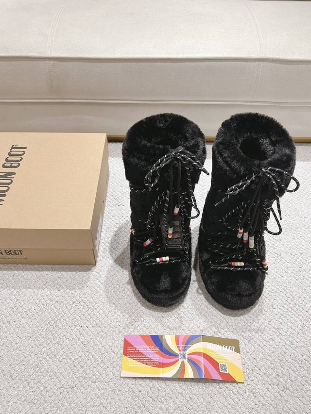全毛G178Moon Boot 2025最新Vs秋冬最新款雪地靴系丑萌毛毛雪地靴 忘了Ugg吧，时髦人都在穿Moon Boot雪地靴 如果你难以接受Ugg的复兴