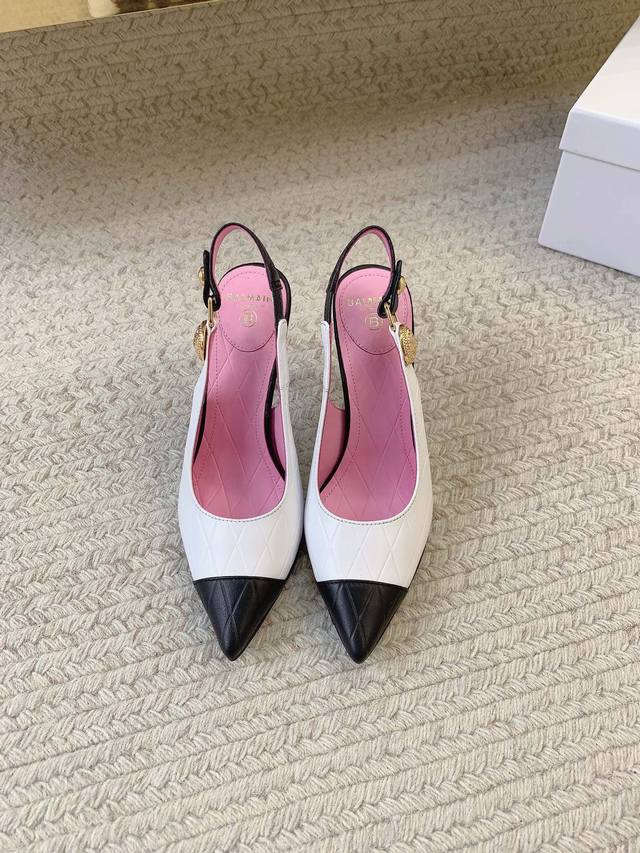 出厂价p Balmai*后空高跟凉鞋