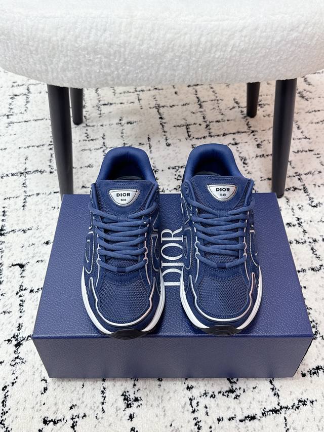 顶级版本 Dior 迪奥 25 最新配色 B30系列 反光 Cd 休闲 老爹 运动鞋 原版11740购入开发 做货 全新B30运动鞋 顺应复古市场的趋势的 Da