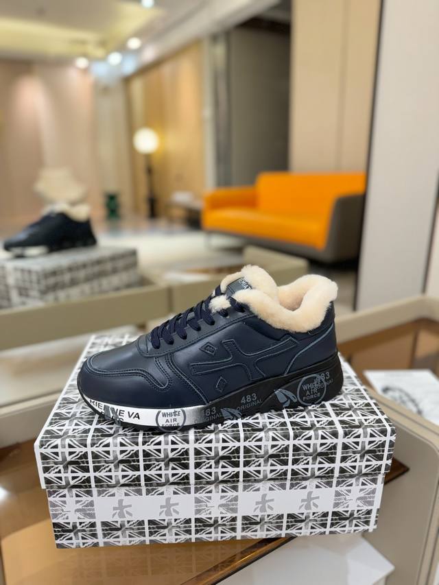 价格p： 毛里 普瑞米亚达 premiata Lander Trainers 兰诺系列米字低帮复古百搭 休闲训练运动鞋 premiata是意大利品牌。premi