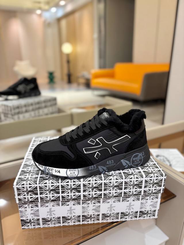 价格p： 普瑞米亚达 premiata Lander Trainers 兰诺系列米字低帮复古百搭 休闲训练运动鞋 premiata是意大利品牌。premiata