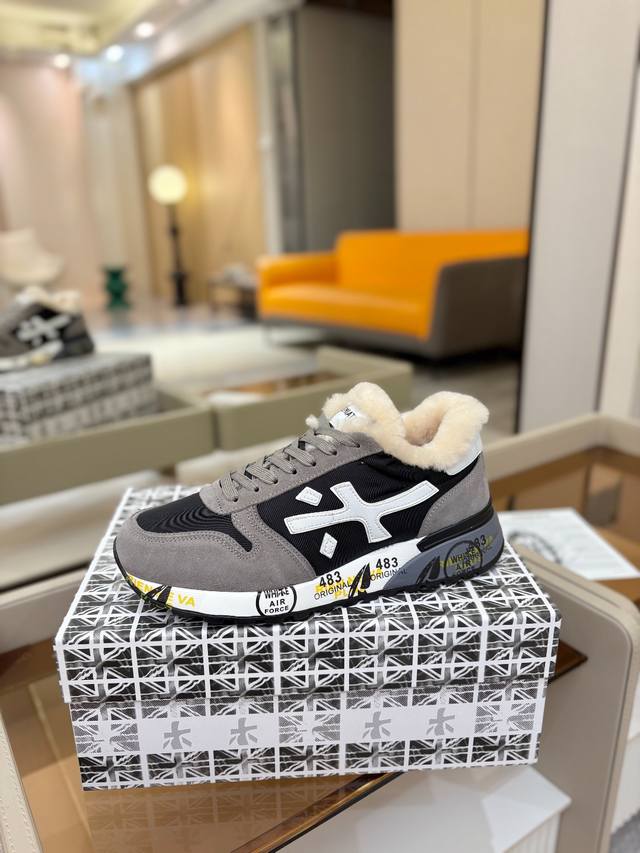 价格p： 普瑞米亚达 premiata Lander Trainers 兰诺系列米字低帮复古百搭 休闲训练运动鞋 premiata是意大利品牌。premiata