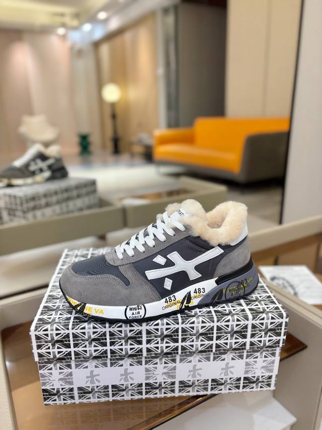 价格p： 普瑞米亚达 premiata Lander Trainers 兰诺系列米字低帮复古百搭 休闲训练运动鞋 premiata是意大利品牌。premiata