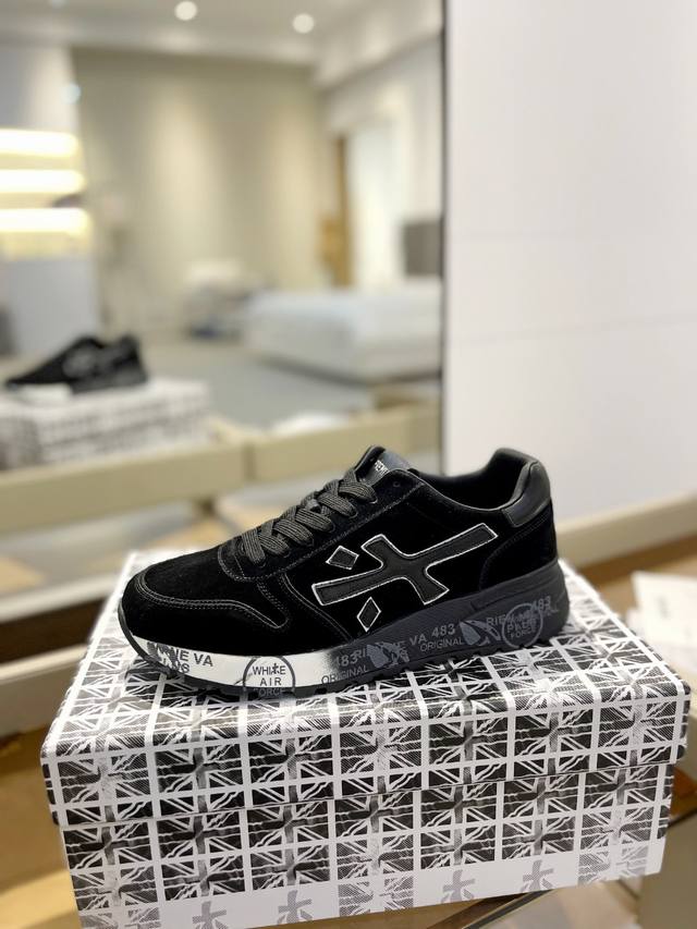 价格p： 普瑞米亚达 premiata Lander Trainers 兰诺系列米字低帮复古百搭 休闲训练运动鞋 premiata是意大利品牌。premiata