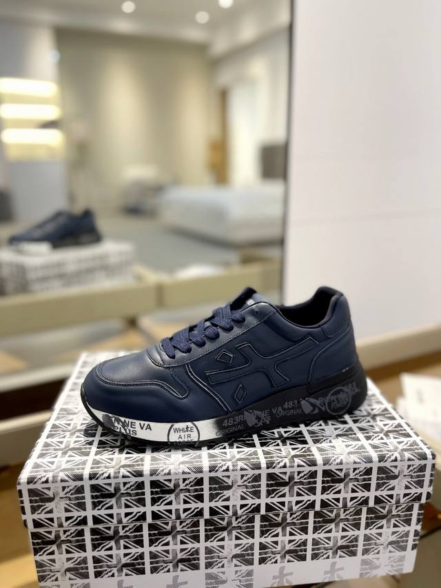 价格p： 普瑞米亚达 premiata Lander Trainers 兰诺系列米字低帮复古百搭 休闲训练运动鞋 premiata是意大利品牌。premiata