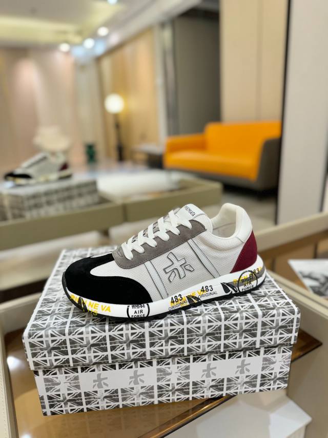 价格p： 普瑞米亚达 premiata Lander Trainers 兰诺系列米字低帮复古百搭 休闲训练运动鞋 premiata是意大利品牌。premiata