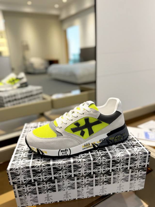 价格p： 普瑞米亚达 premiata Lander Trainers 兰诺系列米字低帮复古百搭 休闲训练运动鞋 premiata是意大利品牌。premiata