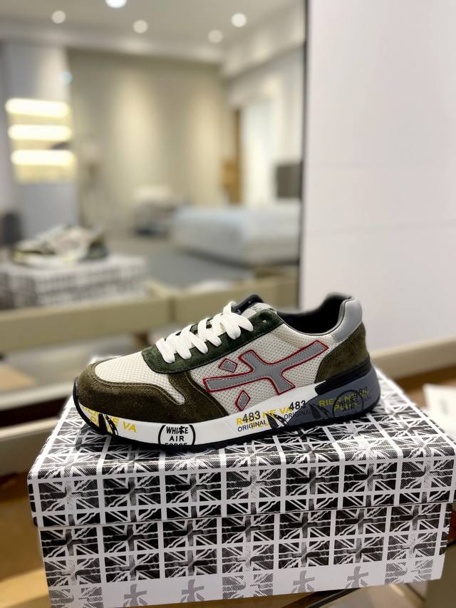 价格p： 普瑞米亚达 premiata Lander Trainers 兰诺系列米字低帮复古百搭 休闲训练运动鞋 premiata是意大利品牌。premiata