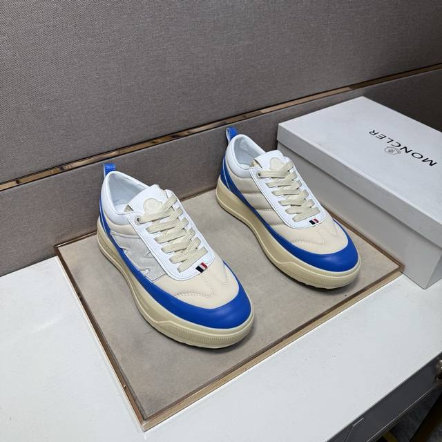 出厂价pp 蒙口～ 情侣装休闲鞋 2025Z柜同步发售 码数:36-44# 1个颜色鞋面选用多材质拼接真皮内里，舒适透气，鞋底：原版舒适耐磨大底，实物拍摄实物更