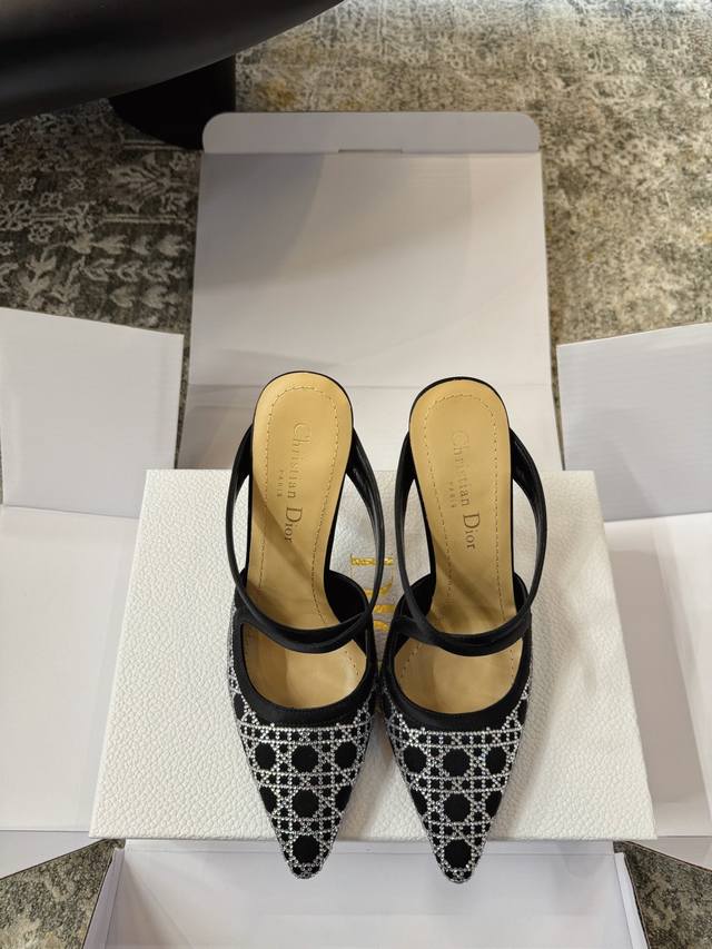 春夏新品 面料 真丝 ＋网面 内里 羊皮 鞋底 透染牛皮底 优雅风格 创造不一样的感觉 跟高 10 Cm 专柜包装 自带飞机盒 简约气质款式！ Show Bde