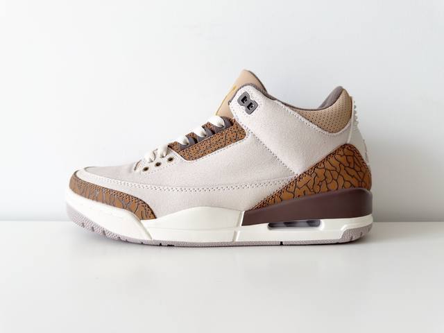 Jordan Air Jordan 3 Orewood Brown 潮流 中帮 复古篮球鞋 男女款 白棕 36-47