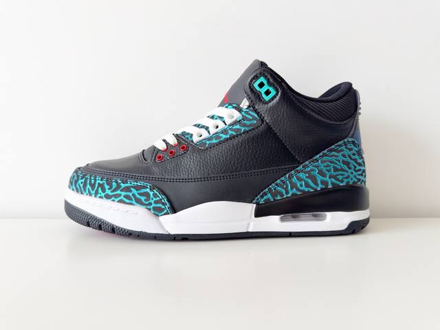 Jordan Air Jordan 3 Gs Moto 时尚舒适 防滑减震耐磨 中帮 篮球鞋 黑色 男女同款 36-47