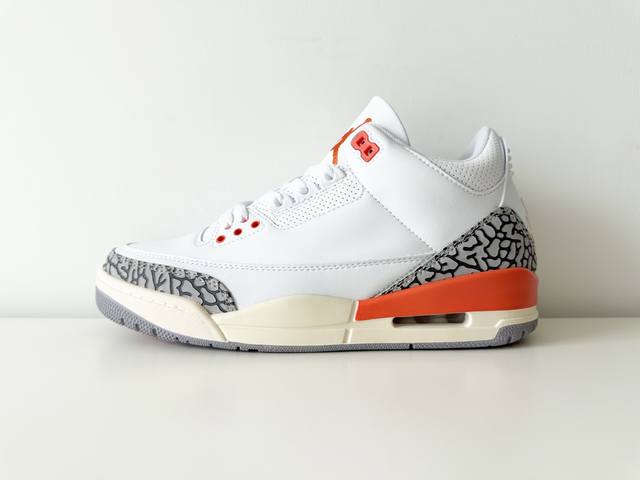 Jordan Air Jordan 3 Wmns Georgia peach 舒适 中帮 复古篮球鞋 男女款 白红灰 36-47