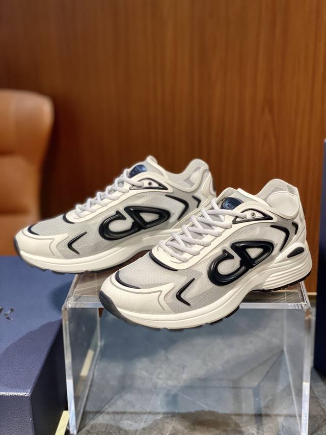 Dior迪奥B30 Countdown 科技运动鞋 Size；39~44 38 45 46订 半透明 N30 尼龙科技面料和灰色橡胶