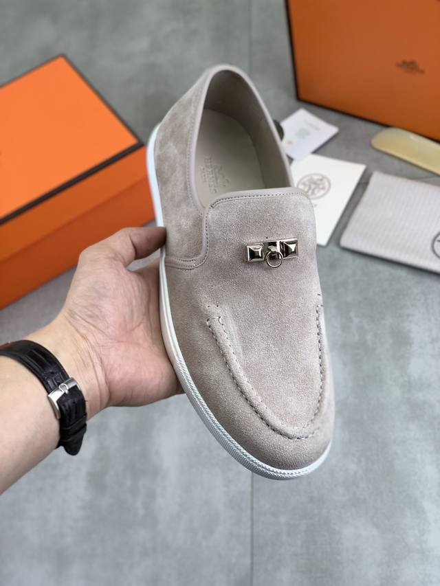 工厂p价p 实价 顶级版本 原单 Hermes爱马仕男款 Drift Sneaker 春季新款休闲运动鞋 原版购入开发 做货 H家男士经典系列 科技透气面料搭配