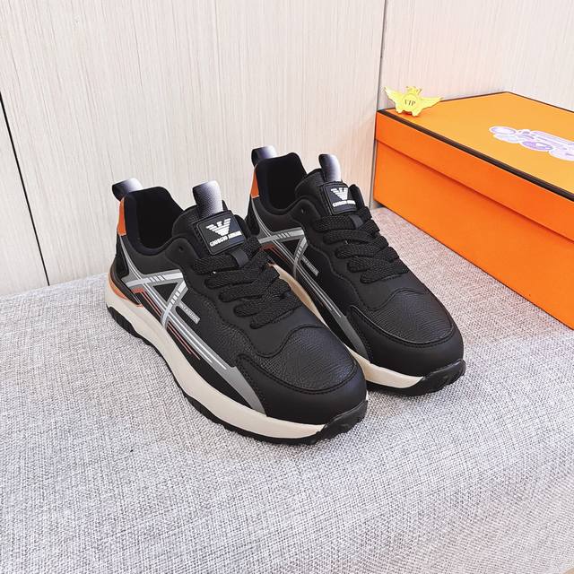 工厂p批 阿玛尼 男鞋高端品牌 官网1：1最新力作：鞋面采用意大利进口头层牛皮搭配舒适透气内里原版防滑耐磨大底制作，让行走更加便捷舒适！独家新款，惊世之作，与官