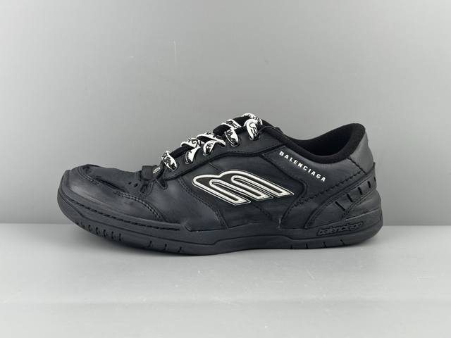 代购级别版本，区分市面普通货！Balenciaga巴黎世家 Hamptons Worn-Out 圆头系带 低帮 生活休闲鞋 情侣款 独立私模大底 原厂做旧手法