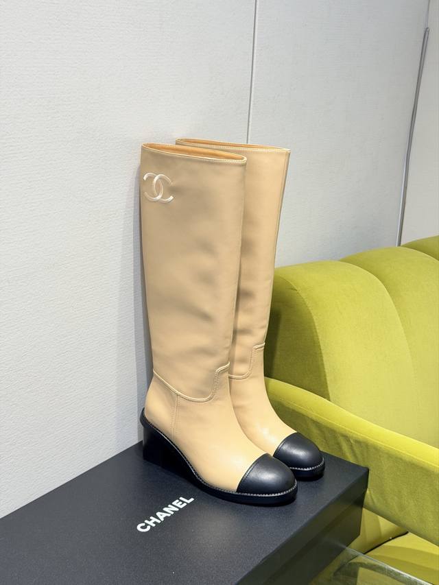 Chanel 25A高级手工坊系列长靴 顶级版本！新款抢先发售 私模五金 原版大底 鞋面牛皮 内里羊皮 码数：34-40 34 40不退换
