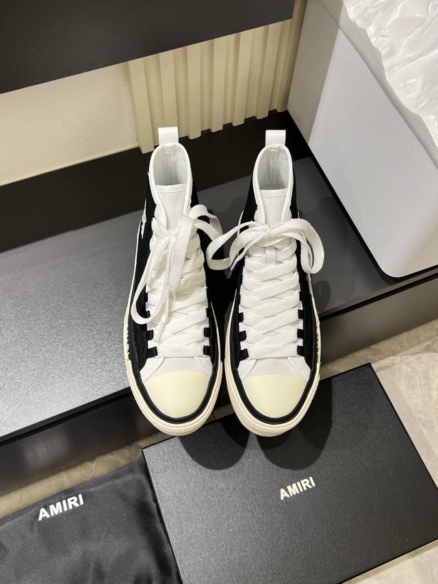 Amir* 高帮球鞋男士休闲帆布运动鞋，明星同款，独家完美开模，原版大底，上脚舒适，做工质感一如既往的赞！请任意对比，市面最高版本！ Size：39-44 38