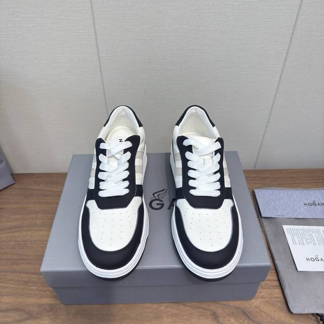 Hogan霍根2025 休闲运动鞋 厚底 高端系带板鞋 高版本 情侣款 这款由吴磊倾情代言 专柜同款 未来主义 奢潮款 全新Lnteractive Cube系列