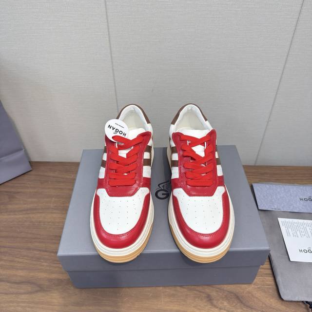 Hogan霍根2025 休闲运动鞋 厚底 高端系带板鞋 高版本 情侣款 这款由吴磊倾情代言 专柜同款 未来主义 奢潮款 全新Lnteractive Cube系列