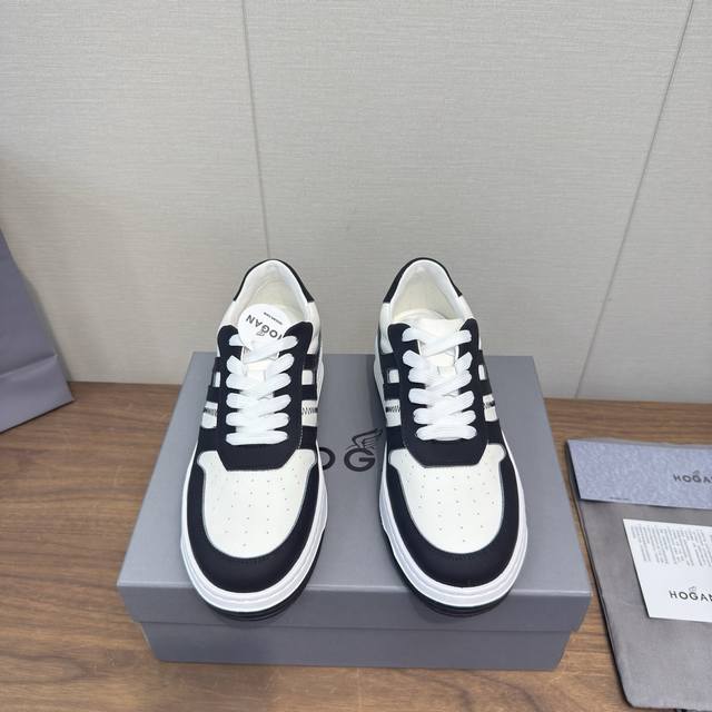 Hogan霍根2025 休闲运动鞋 厚底 高端系带板鞋 高版本 情侣款 这款由吴磊倾情代言 专柜同款 未来主义 奢潮款 全新Lnteractive Cube系列