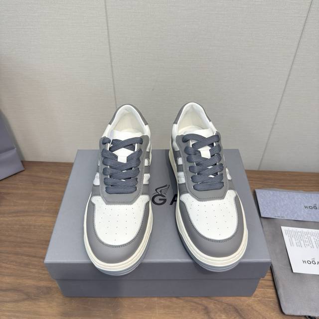 Hogan霍根2025 休闲运动鞋 厚底 高端系带板鞋 高版本 情侣款 这款由吴磊倾情代言 专柜同款 未来主义 奢潮款 全新Lnteractive Cube系列