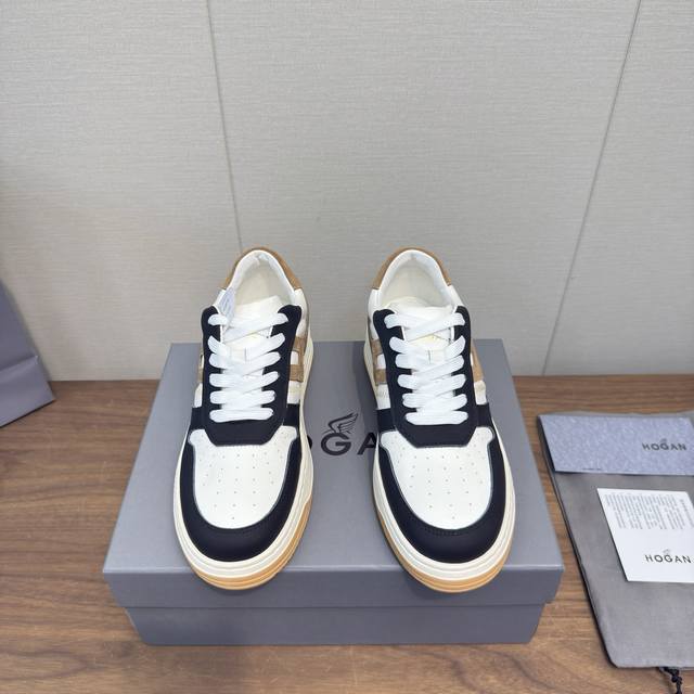 Hogan霍根2025 休闲运动鞋 厚底 高端系带板鞋 高版本 情侣款 这款由吴磊倾情代言 专柜同款 未来主义 奢潮款 全新Lnteractive Cube系列