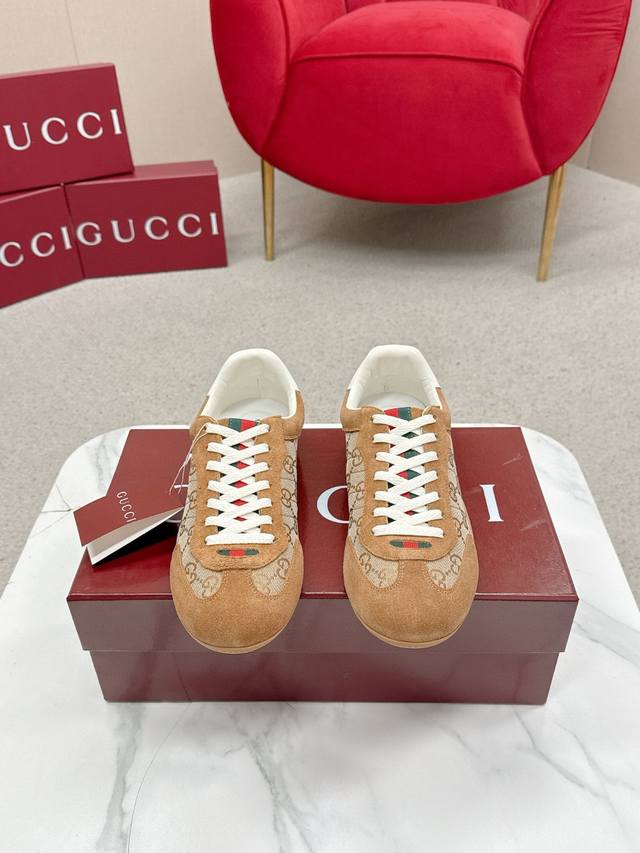 男款 Gucci古驰Shift系列 情侣款 复古 德训鞋 休闲 运动鞋 原版购入开发 做货 Gucci Shift系列全新上市，轻盈设计焕新诠释运动风尚。利落廓