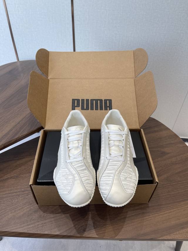 puma彪马 25Vs秋冬最新爆款休闲系列 彪马puma Speedca 'whisper Of pink Chamomile”极速赛车系列低帮德训风拼接复古百