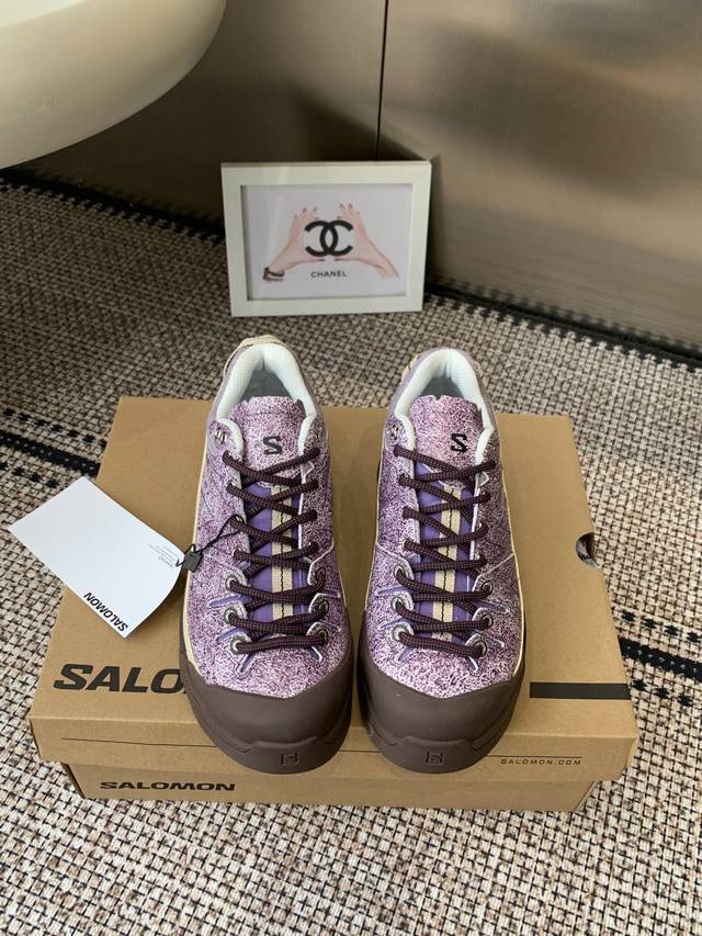 Salomon 萨洛蒙 2026Ss新款休闲运动鞋 厚底登山德比鞋 情侣款 搭配Salomon专为山地运动所创的3D Eending专利技术鞋底 增加侧向稳定性