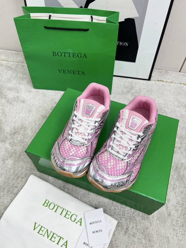 顶级版本 情侣款 DDD Bottega Veneta葆蝶家23Ss秋冬秀款Bv Orbit运动鞋 DDD 王一博 同款 情侣款休闲鞋老爹鞋！Runner运动鞋