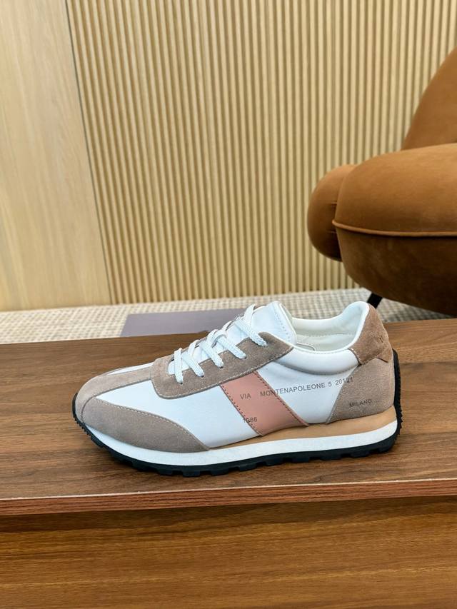 实价 Hogan 霍根 2026新款转图必爆 H-Stripes系列情侣款厚底阿甘鞋撞色休闲运动鞋。 DDD 顶级版本原版购入开发做货 DDD 此款H-Stri