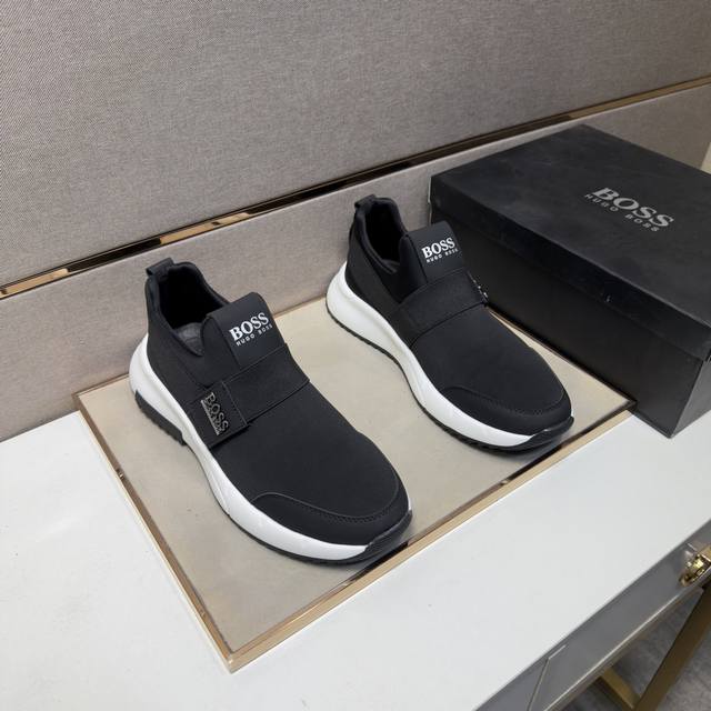 出厂价Pp Boss～ 男士休闲鞋 2026Z柜同步发售 码数:38-44 # 3个颜色鞋面选用多材质拼接真皮内里，舒适透气，鞋底：原版舒适耐磨大底，实物拍摄实
