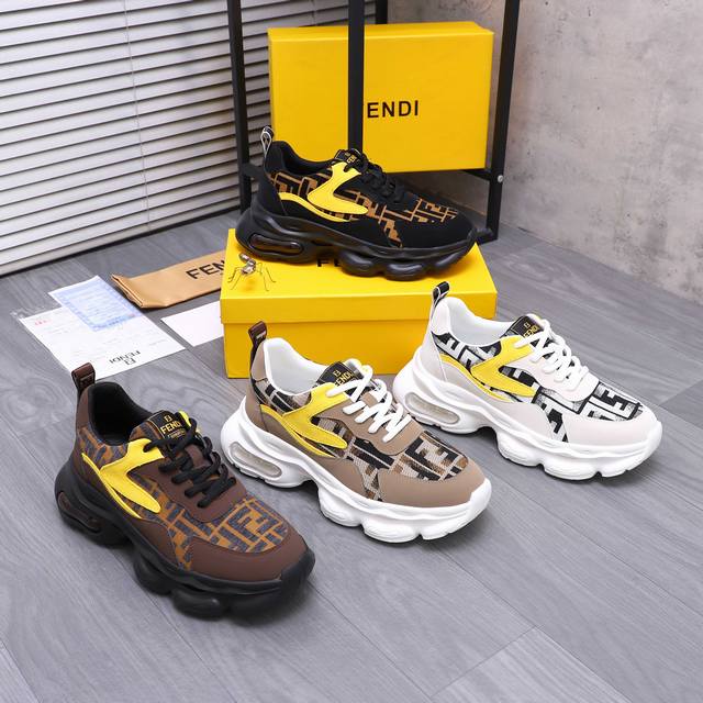 商品商标：Fendi 芬迪 休闲鞋 DDD 正码码数: 38-45 45定做不退换 DDD 商品材料：精选 磨砂牛皮拼接织布鞋面 网内里 牛皮鞋垫 橡胶大底 D