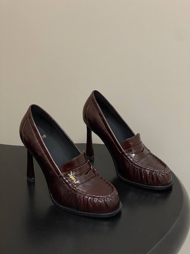 工厂P价 -顶级品质 DDD Saint Laurent 圣罗兰Fw26 New Arrival～ DDD Ysl Le Loafer高跟乐福鞋系列 26Fw春