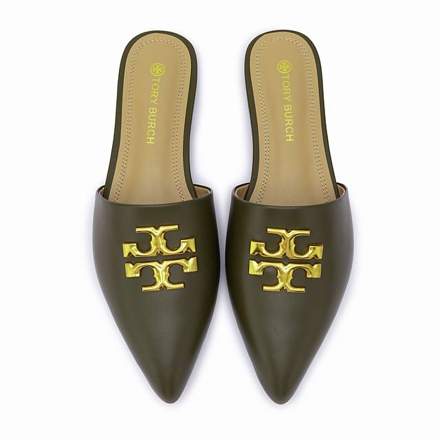 工厂P价 女装女鞋 运动原单 托里伯奇新款尖头拖，平稳时尚，鞋面牛皮，内里羊皮，码数35-43，44.45不退换 DDD