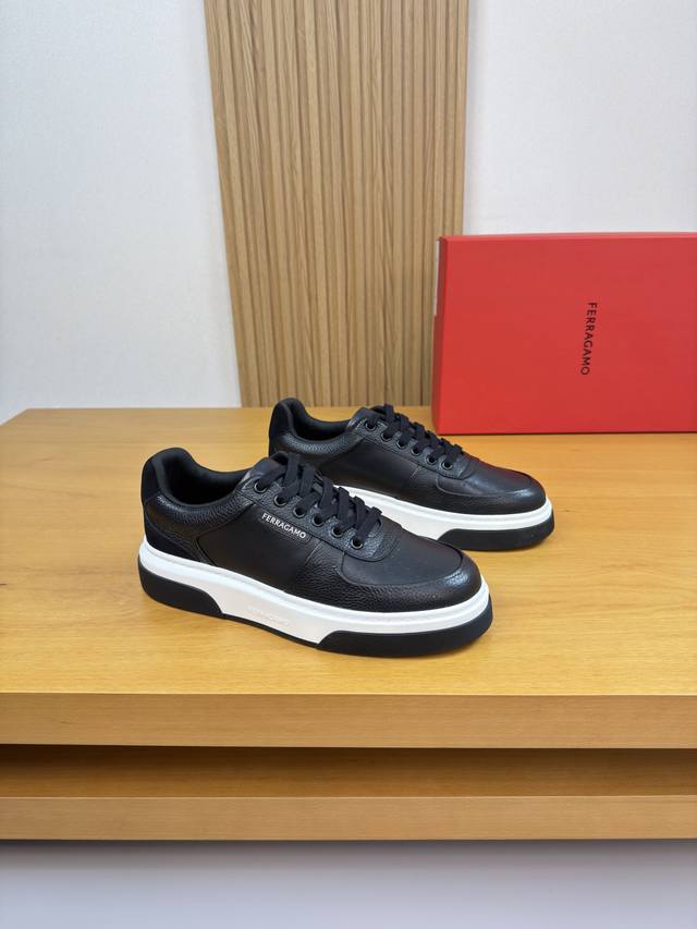 Ferragamo 菲拉格慕 DDD -高端品质 原单 休闲运动鞋 DDD -鞋面：纳帕小牛皮、荔纹小牛皮、反绒小牛皮、鞋身.丝印品牌Logo、鞋舌.空压品牌L