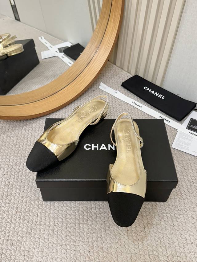 工厂P批P￥ DDD Chan*L经典Slingback小香. 芭蕾舞平底单鞋，平底凉鞋，6.5跟，9.0跟 DDD 就像Coco香奈儿女士说的：流行稍纵即逝，