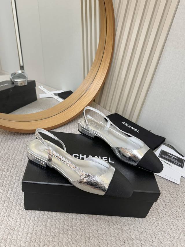 工厂P批P￥ DDD Chan*L经典Slingback小香. 芭蕾舞平底单鞋，平底凉鞋，6.5跟，9.0跟 DDD 就像Coco香奈儿女士说的：流行稍纵即逝，