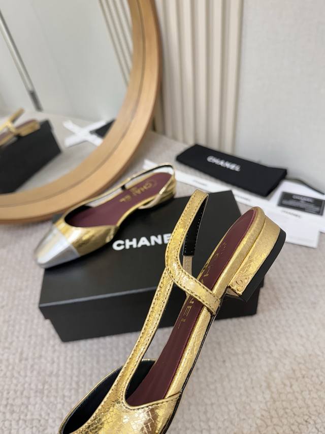 工厂P批P￥ DDD Chan*L经典Slingback小香. 芭蕾舞平底单鞋，平底凉鞋，6.5跟，9.0跟 DDD 就像Coco香奈儿女士说的：流行稍纵即逝，