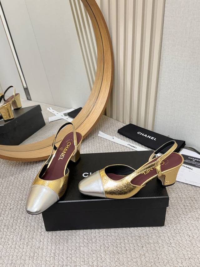 工厂P批P￥ DDD Chan*L经典Slingback小香. 芭蕾舞平底单鞋，平底凉鞋，6.5跟，9.0跟 DDD 就像Coco香奈儿女士说的：流行稍纵即逝，