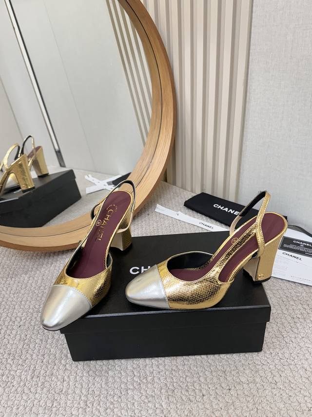 工厂P批P￥ DDD Chan*L经典Slingback小香. 芭蕾舞平底单鞋，平底凉鞋，6.5跟，9.0跟 DDD 就像Coco香奈儿女士说的：流行稍纵即逝，