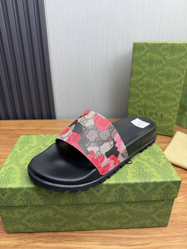 工厂P价 DDD ＧＵＣＣＩ古奇.男拖鞋官网1:1制作 DDD 38-45码 45 46 订做 原版材质出货 DDD