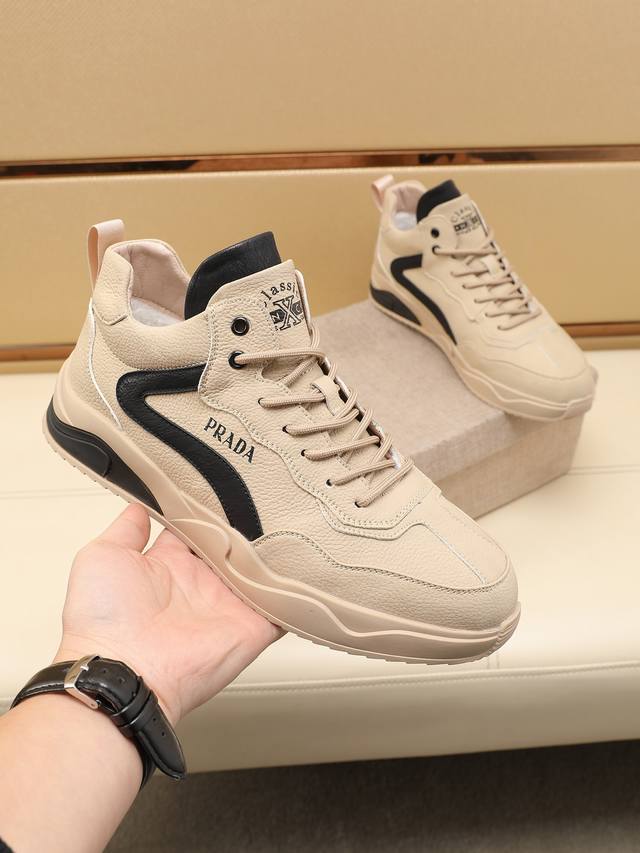 特价 普拉达 加绒沙色 39 5 40 9 41 8 42 6 43 5 44 2 DDD