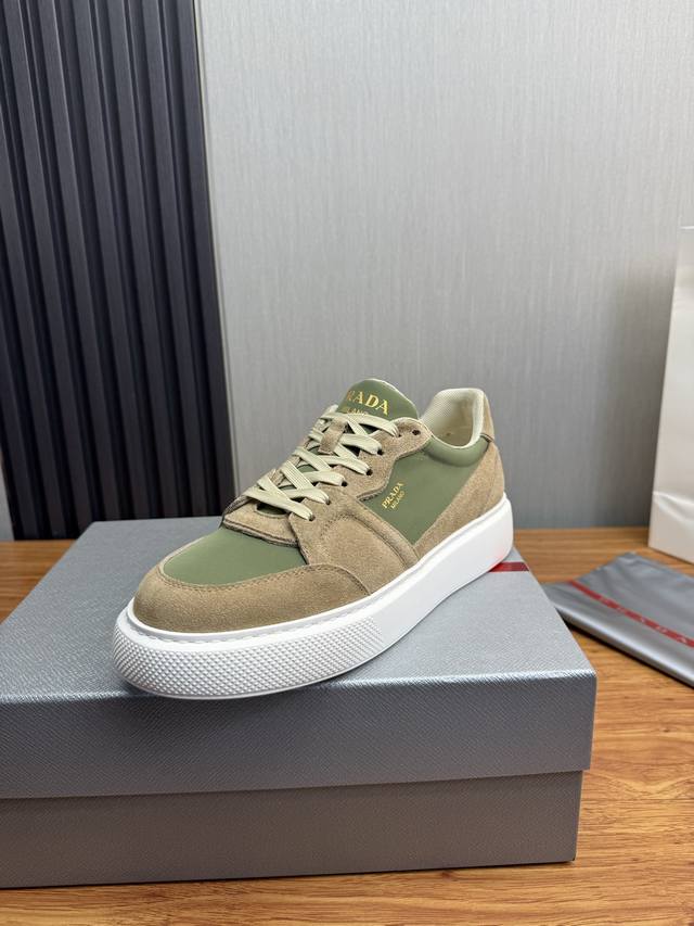 工厂P价 DDD Prada普拉达 男鞋专柜爆款，官网同步，1高品质出货原版牛皮+牛皮内里，11复刻 ，原厂原版底，38-45 45定做不退换 DDD