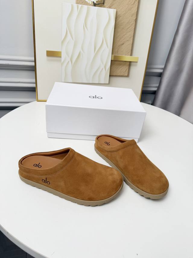 工厂P价P： DDD Alo 26法式复古软糯方圆头平底半拖 DDD 这款芭蕾平底鞋采用柔软的A级牛京精制而成，光滑柔软透气，脚感舒服，从容优雅~ DDD 方形