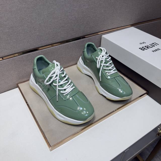 出厂价Pp 布鲁提～ 男士休闲鞋 2026Z柜同步发售 码数:38-44 # 3个颜色鞋面选用多材质拼接真皮内里，舒适透气，鞋底：原版舒适耐磨大底，实物拍摄实物