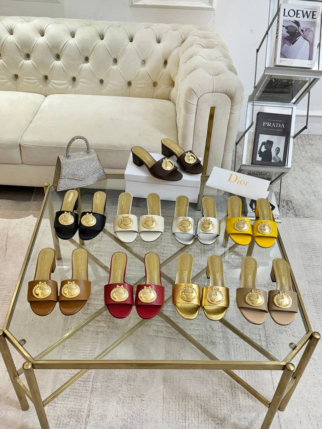 工厂P价 女装女鞋 运动原单 2026早春新款 Dior 牛皮面 羊皮内里 跟高5.5Cm 九色任选 码数35-42 DDD